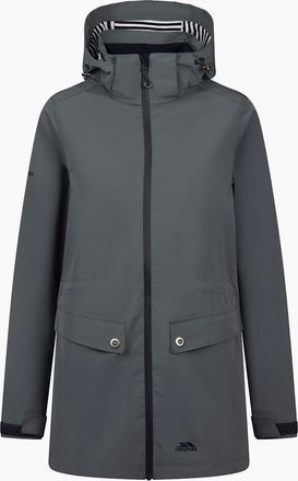 Trespass Womens Trespass Womens/Ladies Tiverton Waterproof Jacket - Grey - Size: 18/16