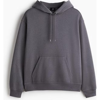 H&M Loose Fit Hoodie in Dark Gray at Nordstrom, Size Xxx-Large