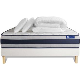 Actisom Pack Colch&oacute;n Blanco L&aacute;tex Y Espuma Viscoel&aacute;stica 200 X 200