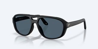 Costa Unisex Street Heat Polarized Sunglasses In Matte Black Gray