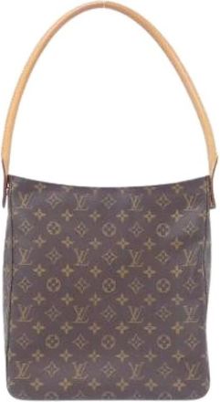 Louis Vuitton Pre-owned Shoulder Bags, female, Brown, Size: ONE SIZE Pre-owned Vintage Canvas Shoulder Bag