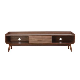 Miliboo Mueble Tv Vintage Madera Nogal 180 Cm Hallen