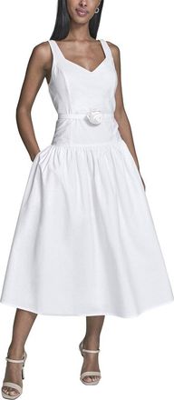 Karl Lagerfeld Karl Lagerfeld Poplin Midi Dress