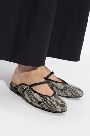 Furla Etoile Slides, Womens, Black