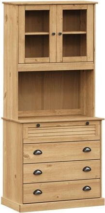 vidaXL Highboard vigo 80x40x176 cm Solid Wood Pine Vidaxl