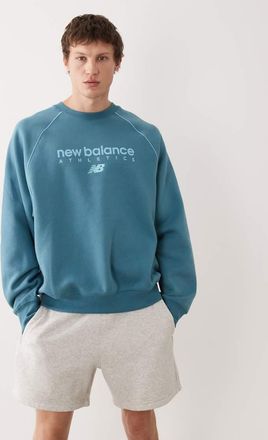 New Balance Trackside - Felpa girocollo blu