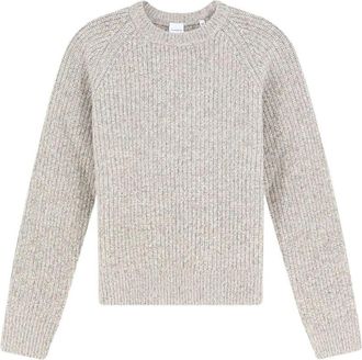 Aspesi Trui met ronde hals - Dames - Ronde hals truien - Grijs - L - Wol - Truien & Vesten