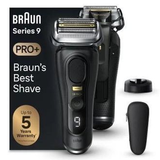 Braun Series 9 Pro+ 9510s Afeitadora El&eacute;ctrica Negra Wet & Dry