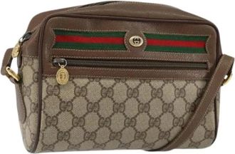 Gucci Pre-owned Cross Body Bags, female, Beige, Size: ONE SIZE Pre-owned Plastic Cross Body Bag