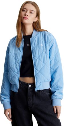 Calvin Klein Jeans Women Bomber Jacket for Transition Weather, Blue (Dusk Blue), XS