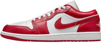 Nike Jordan Schoenen, Heren, Rood, 40 1/2 EU, Leer, Lage Alternatieve Bred Teen Sneakers
