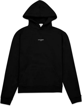 Axel Arigato Focus Logo Hoodie - Heren - Hoodies - Zwart - S - Katoen - Hoodies & sweatvesten