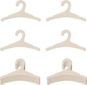 No Brand Perchas De Madera Para Beb&eacute;s - Perchas Para Ropa Infantil - Organizador De Ropa - Dise&ntilde;o Antideslizante - 20 Piezas - Color Madera