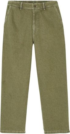 American Vintage Uzatown Rechte jeans - Heren - Jeans - Groen - Maat: L Katoen
