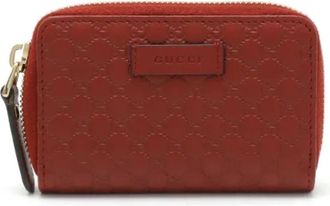 Gucci Pre-owned Wallets, female, Red, Size: ONE SIZE Pre-owned Leather wallets