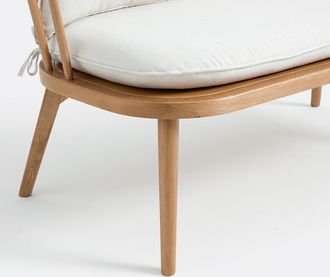 La Redoute Interieurs Bank in eik en textiel, Portman