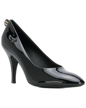 Ferragamo Almond-Toe Leather Pump