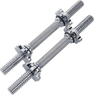 Trade Shop Trade Shop - 2 Manubri Filettati Da 40cm Per Sollevamento Pesi Sport Allenamento Palestra