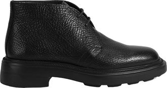 Desa Mens Leather Boots - Lace-Up, Round Toe, Flat Sole, Breathable, All-Weather Comfort, Ideal for Cool Weather - Made in T&uuml;rkiye | Black - 43