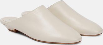 Khaite Otto leather slippers