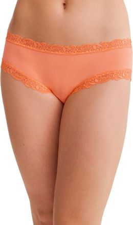 Fleur't Iconic Boyshorts in Papaya Rib at Nordstrom, Size X-Small
