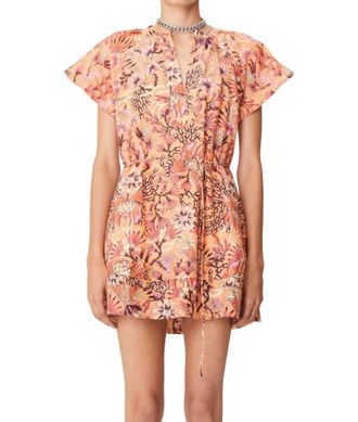 Maria Cher Humahuaca Carol Short Dress In Peach Mix 3
