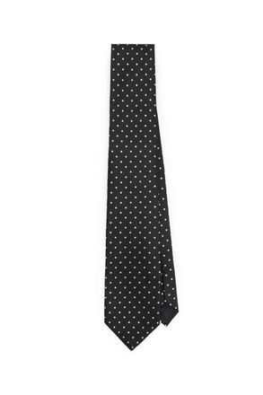 Tom Ford 8cm Polka-Dot Embroidered Silk Tie
