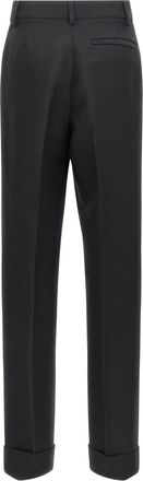 Ferragamo Womens Black Viscose Dress Pants