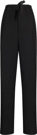 Jil Sander Straight Trousers, male, Black, S, Stylish Strap Trousers for Women