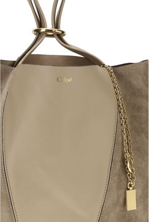 Chlo&eacute; Womens Shoulder Bag Spin Boyish Brown Leather