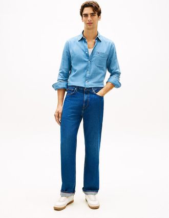Tommy Hilfiger Mens Relaxed Straight Jean - Blue - 32W x 30L