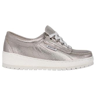Mephisto Zilveren Patent Damessneakers - Dames - Sneakers - Grijs - 35 1/2 EU - Su&egrave;de - Schoenen