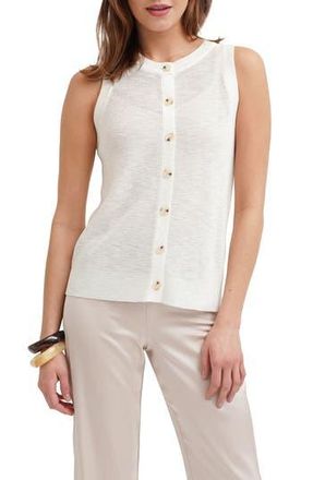 Cyrus Button Front Sleeveless Sweater in Bone at Nordstrom Rack, Size X-Small