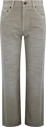 Haikure Wijde pijpen broek - Dames - Regular Fit Jeans - Beige - W27 - Katoen - Jeans