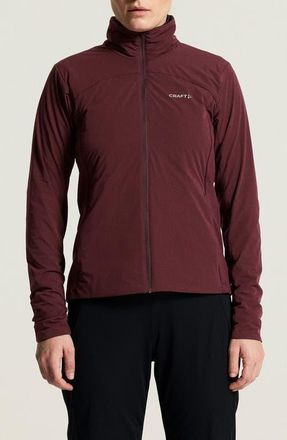 Craft Adv Essence Warm Performance Jacket in Dark Fig at Nordstrom, Size X-Large