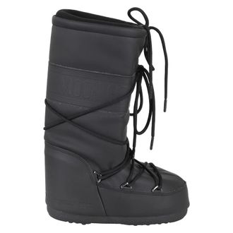 Moon Boot Rubber Icon Laars Zwart - Dames - Winterlaarzen - Zwart - 39 EU - Polyester - Schoenen