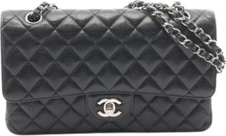 Chanel Pre-owned Vintage Schoudertas - Dames - Vintage Schoudertas - Zwart - ONE Size - Leer - Vintage