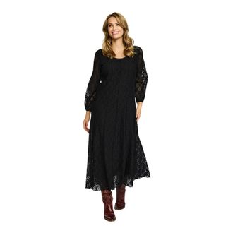 2-Biz Maxi Jurk - Dames - Casual kleedjes - Zwart - M - Kleedjes