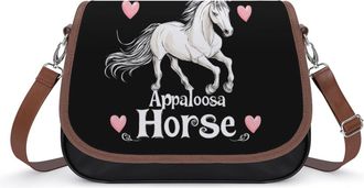 Generic I Love My Horse Womens Crossbody Bag Fashion Shoulder Handbags Message Tote Bag with Adjustable Strap