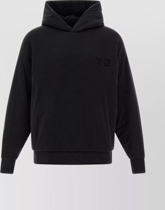 Yohji Yamamoto padded hoodie with hood and long sleeves