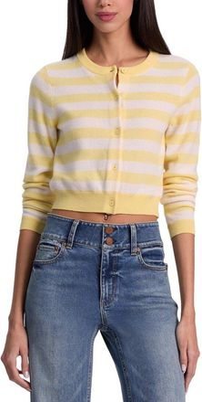 Alice & Olivia Alice + Olivia Dollie Striped Cardigan