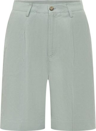Woolrich Pleated Shorts - Dames - Korte Broeken - Groen - W27 - Korte Broeken
