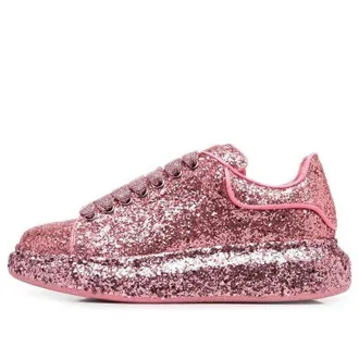 Alexander McQueen (WMNS) Alexander McQueen Larry Oversize Glittered Sneakers Rose Pink 708072W4PZ25496