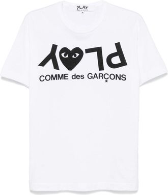 Comme Des Gar&ccedil;ons Camiseta de algod&oacute;n con logo de Comme Des Gar&ccedil;ons