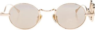 Chlo&eacute; Ronde Zonnebril - Dames - Zonnebrillen - Geel - ONE Size - Accessoires