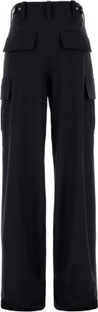 Bottega Veneta Womens Wool Cargo Pants Navy