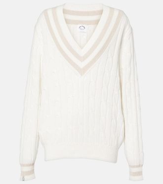 The Upside Louie cable-knit cotton sweater