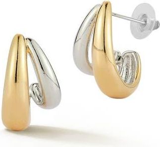 Glaze Jewelry Two-Tone Double Hoop Earrings in Two Tone at Nordstrom Rack