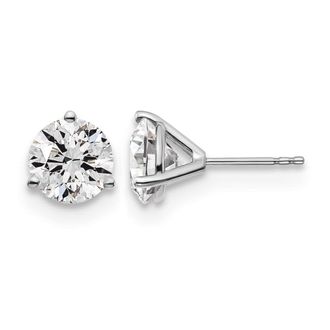 Diamond2Deal 14k White Gold 4 ctw Lab Grown Diamond Stud Earrings
