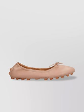 Tod's leather bubble ballerina shoes